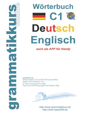 cover image of Wörterbuch C1 Deutsch--Englisch